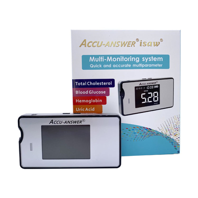 Einfache Haupt4 in 1 Multi-Überwachung Gesamtcholesterin-Hämoglobin-Harnsäure-Glukose-Meter LBM-01